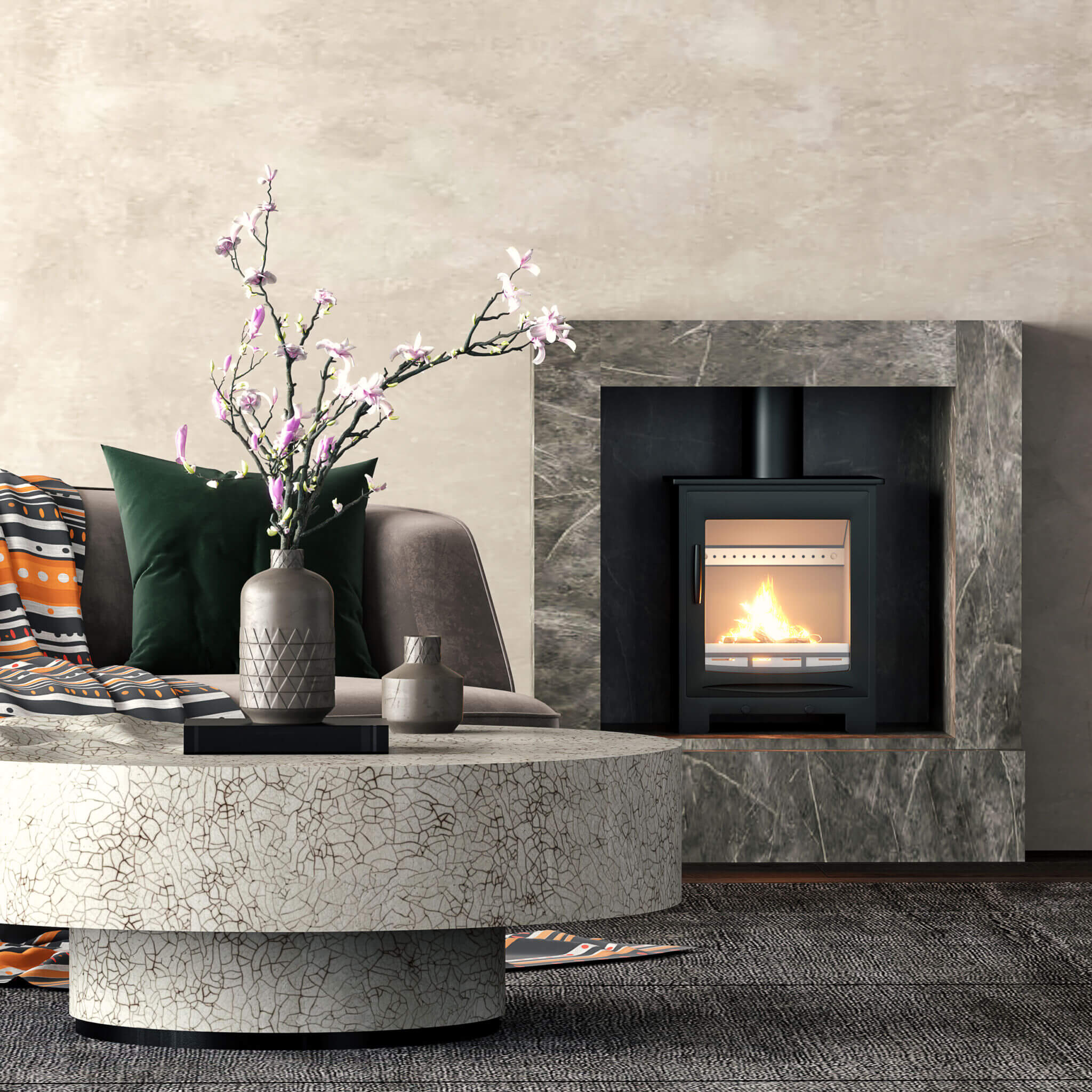 Castle Stoves Tiverton 5kW wood burning stove