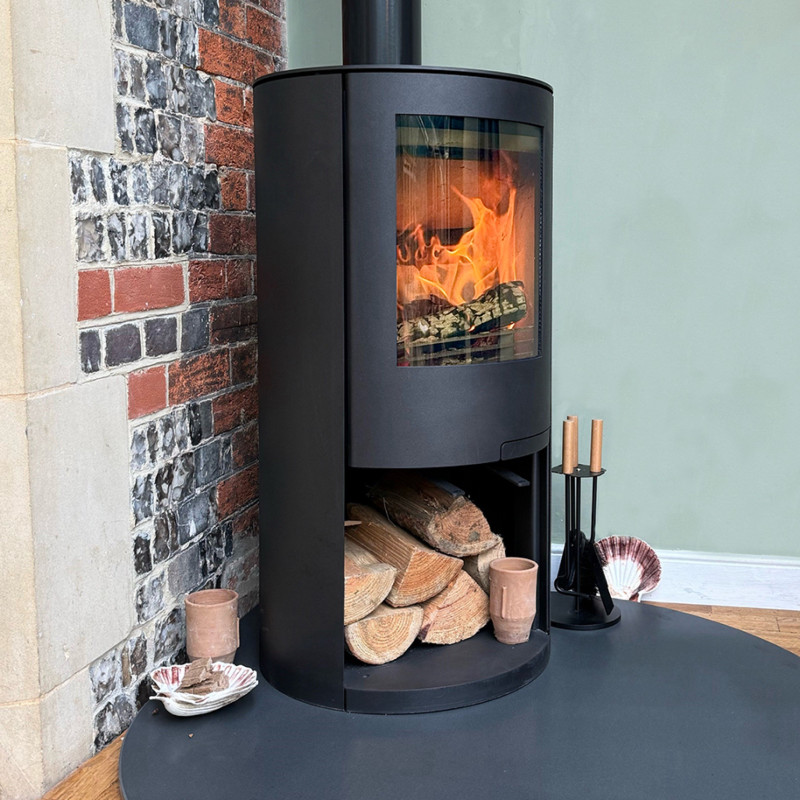 Ecosy+ Infinity V cylindrical 5kW multifuel stove