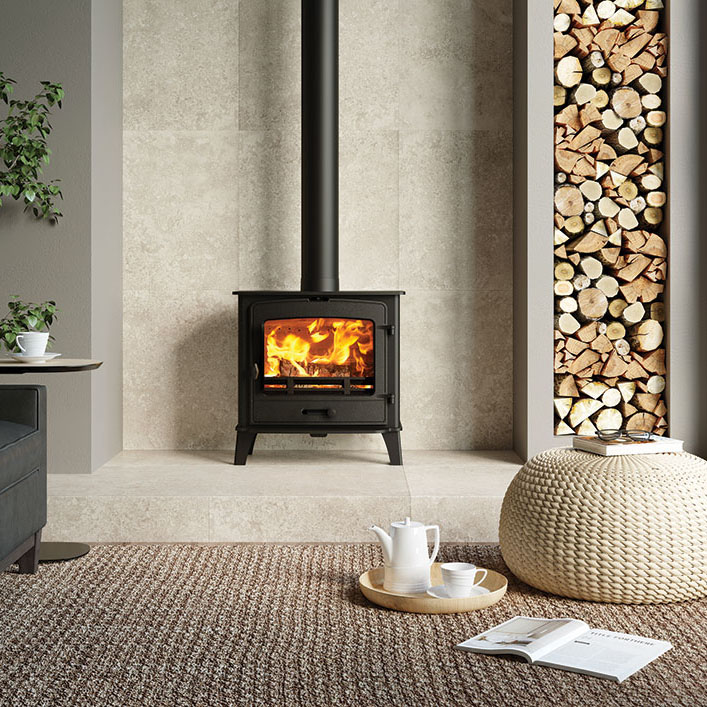 Stovax County 5 Wide 5kW Defra multifuel stove